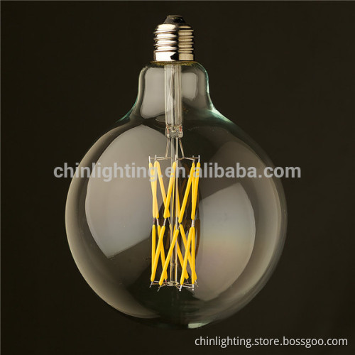 Hot New products 2016 E27 2700K vintage bulb DIY G125 led filament globe bulb led filament bulb production